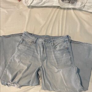 American Eagle Outfitters Light Wash Straight Leg Jeans